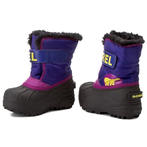 Sorel Toddler Boys Girls COMMANDER Snow Boot Winter Plush Furry Bright P… - Picture 4 of 12